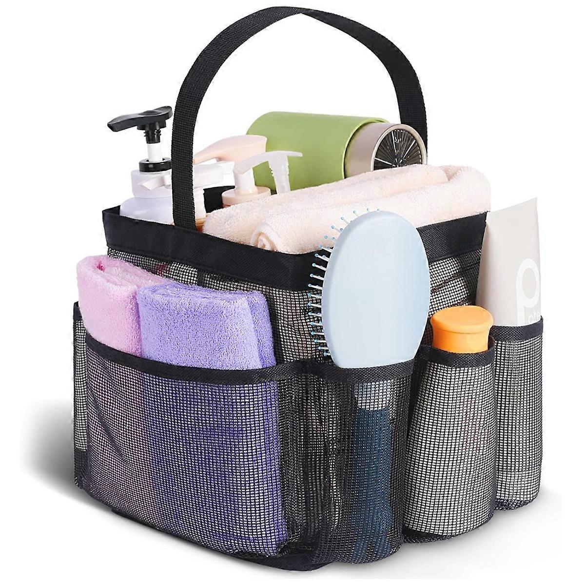 Mesh Shower Portable for College Dorm Room Essentials, 8-Pocket