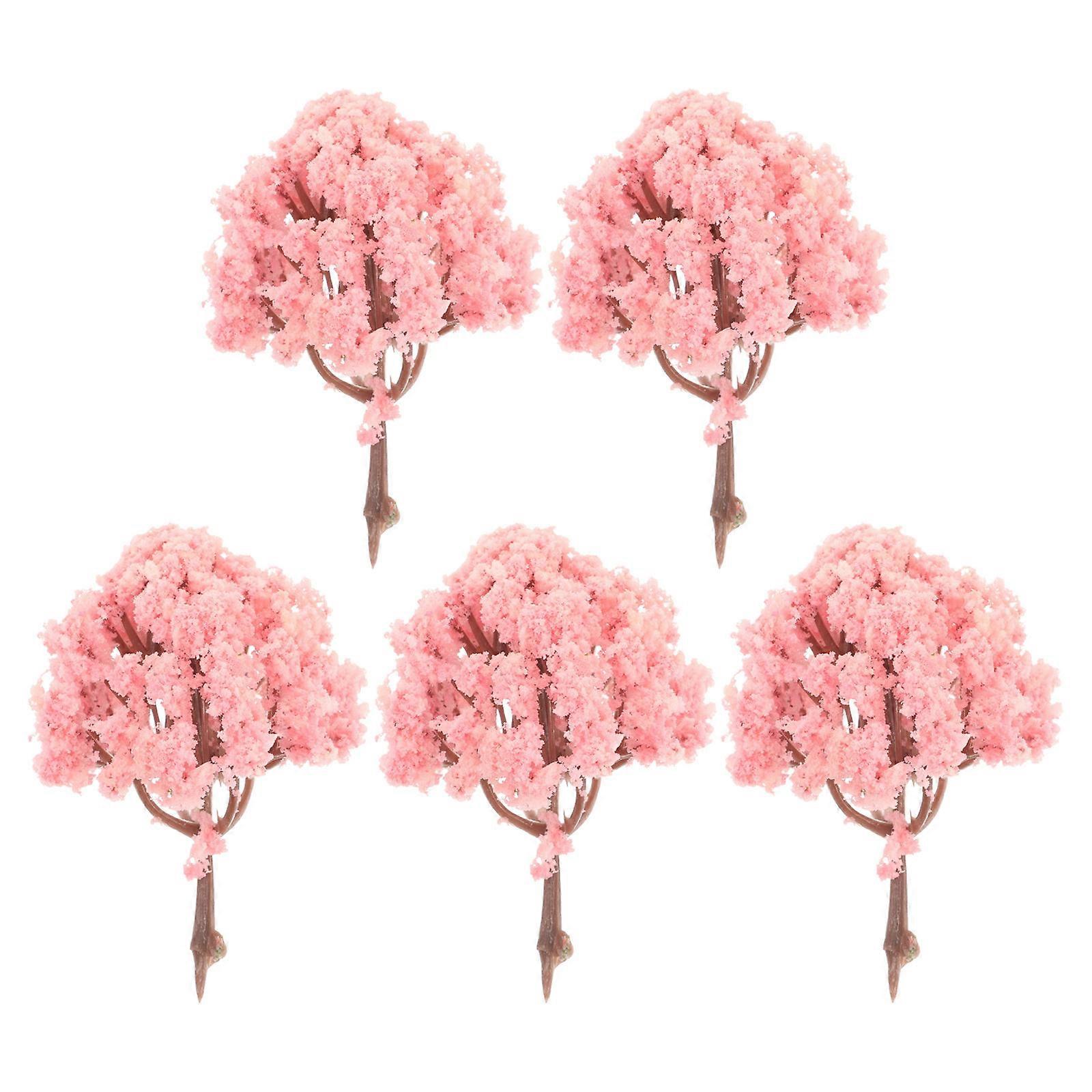 Mini Scenery Trees Small Tree Decoration For Micro Landscape Craft Enthusiasts Hobbyists 5Pcs
