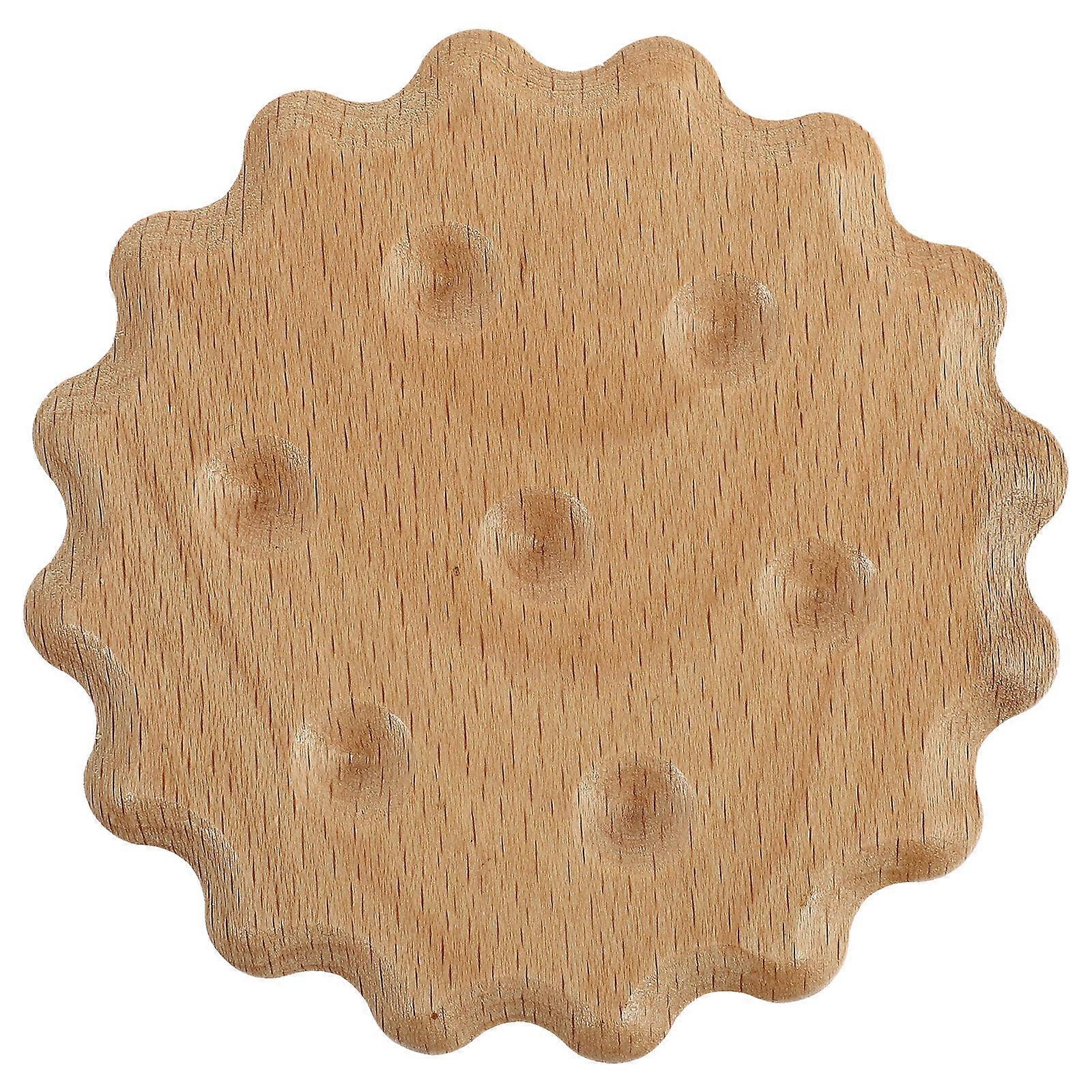 Table Cup Coasters Fashionable Solid Wood Heat Insulation For Home 1Set