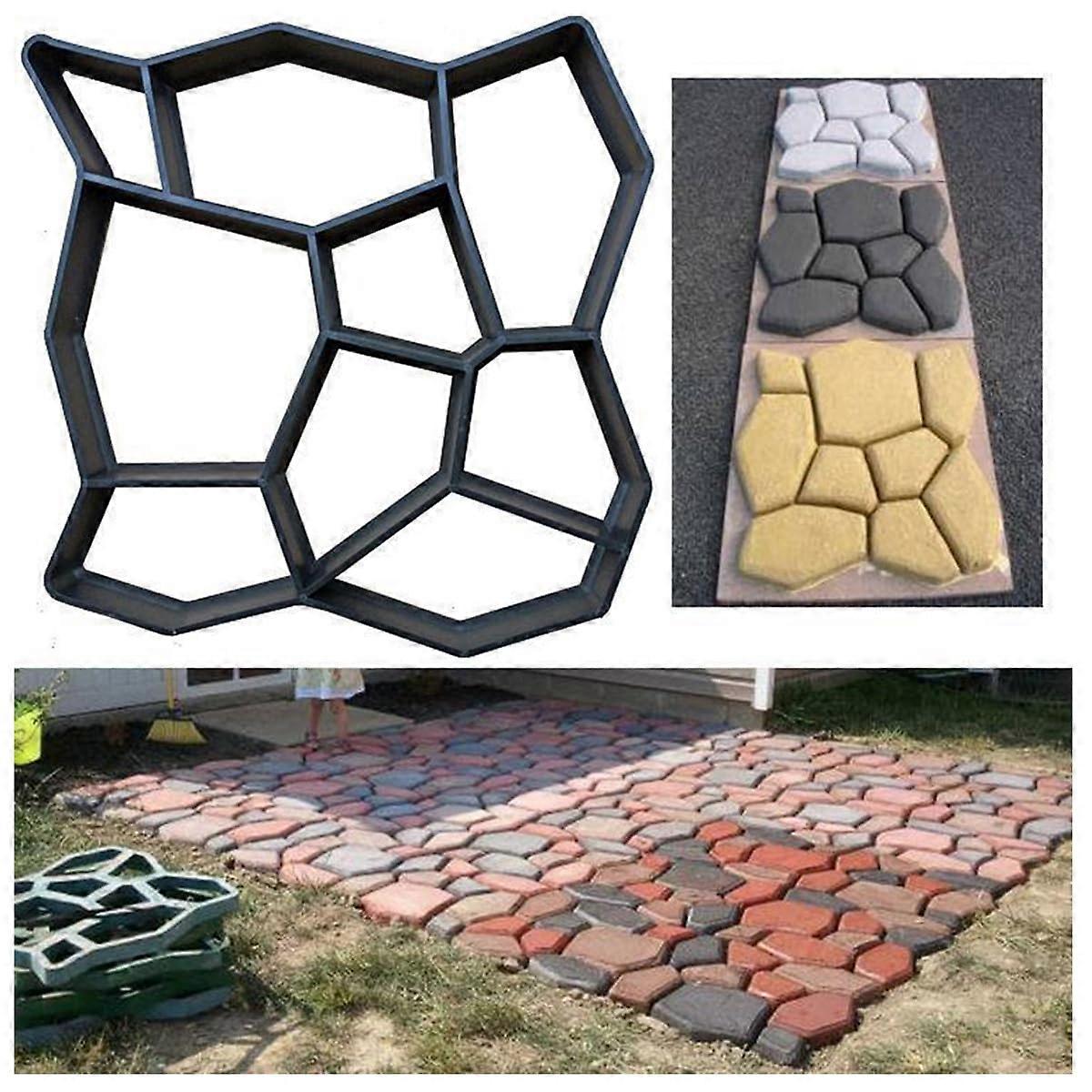 Concrete Cement Mould, DIY Plastic Path Maker, Reusable Plaster Mould