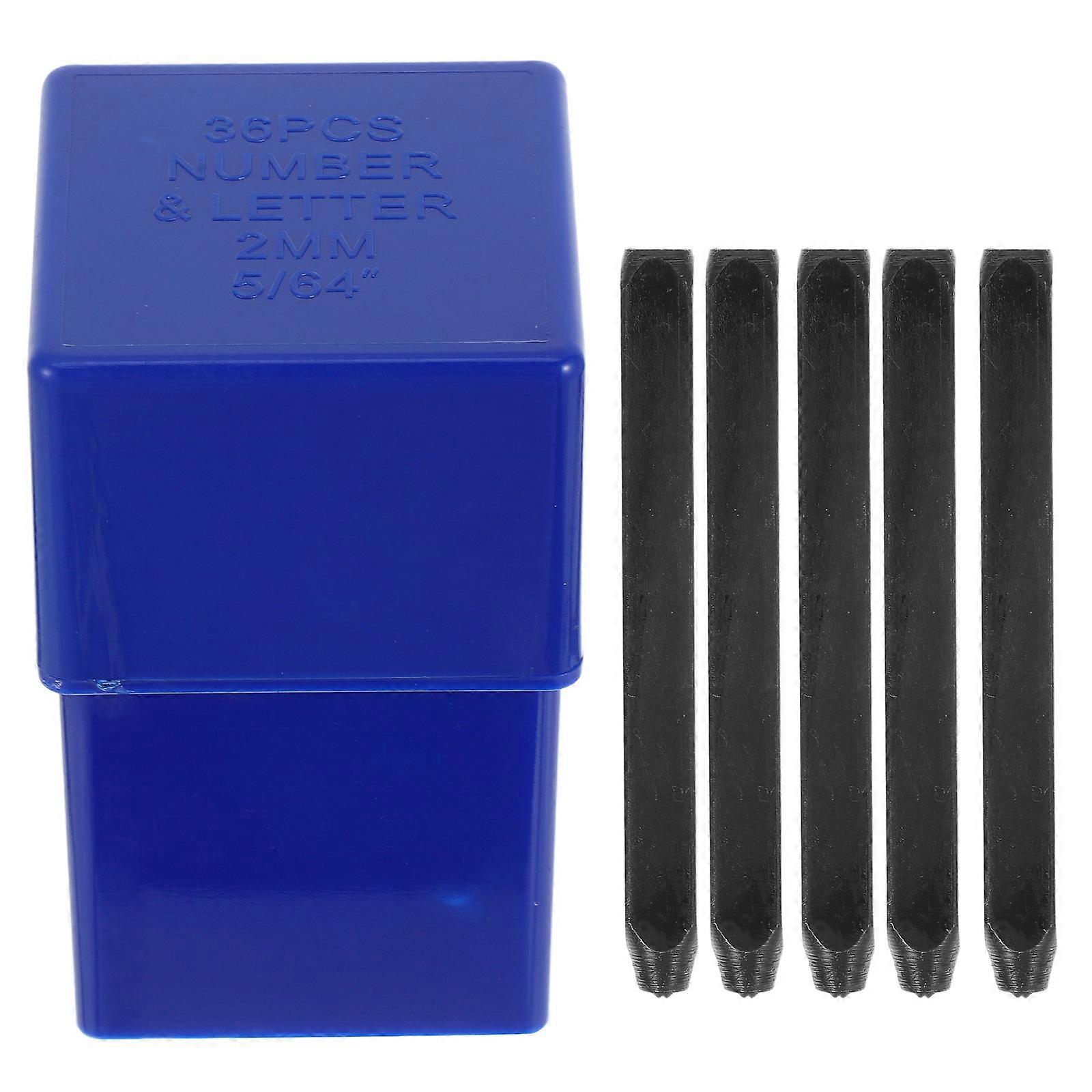 36 Piece Punch Set with Case – Durable Carbon Steel Stamping Tools for Educational Math Skills Development at Home and School
