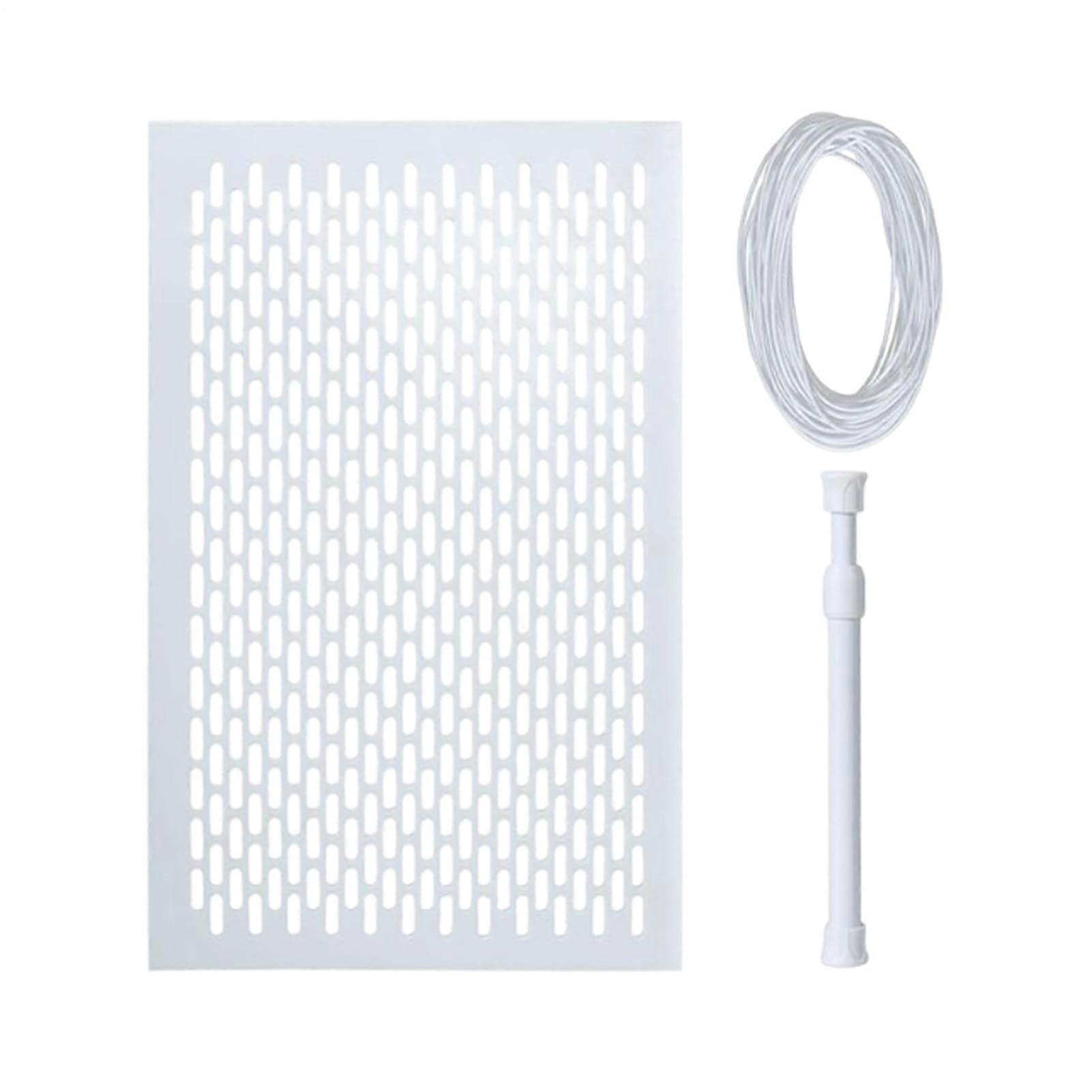Stainless Steel Pool Skimmer Protection Net, Leaf Catcher with Adjustable Pole