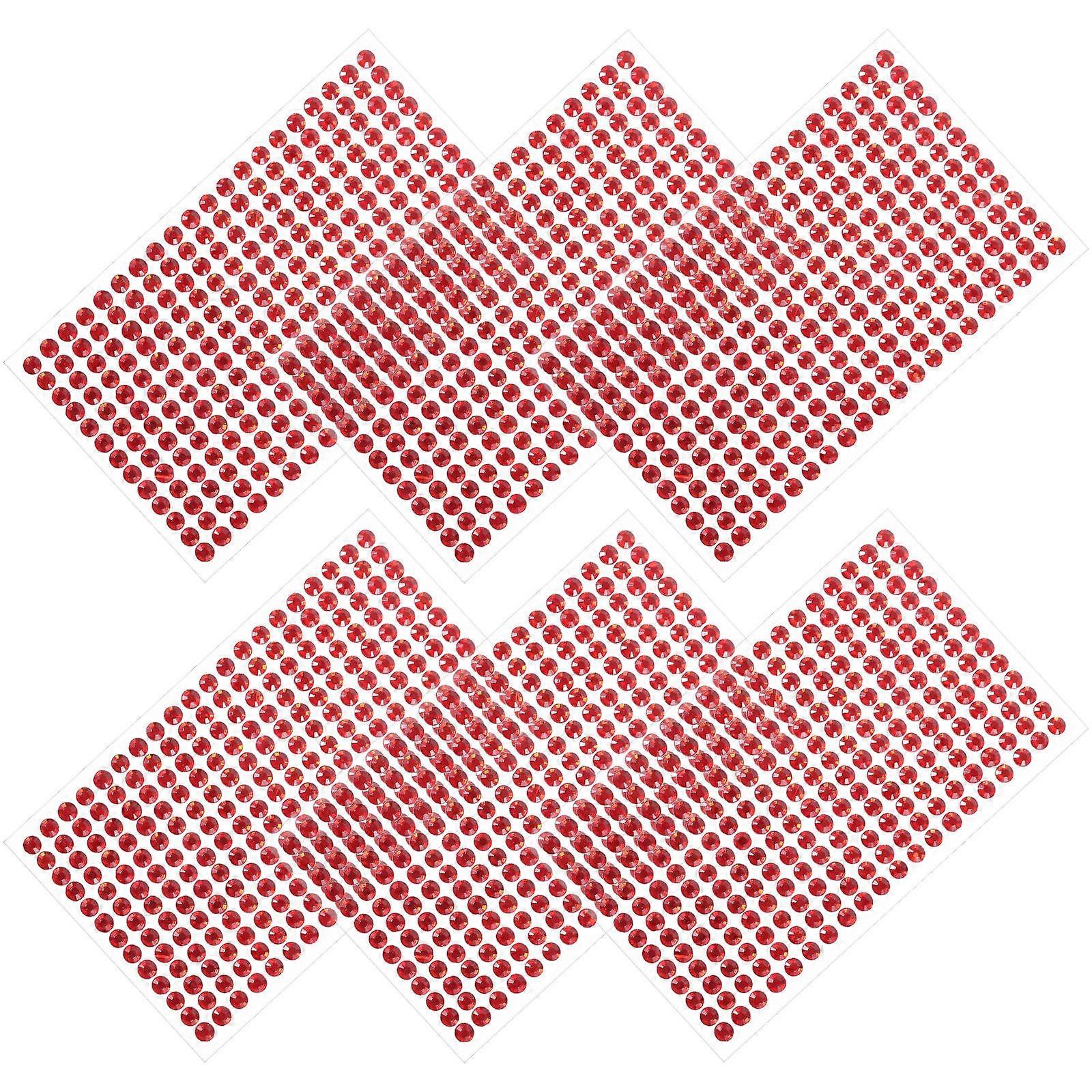 Valentine's Day Gems Assorted Shapes Jewels Rhinestones Sticker for DIY Projects 6Set