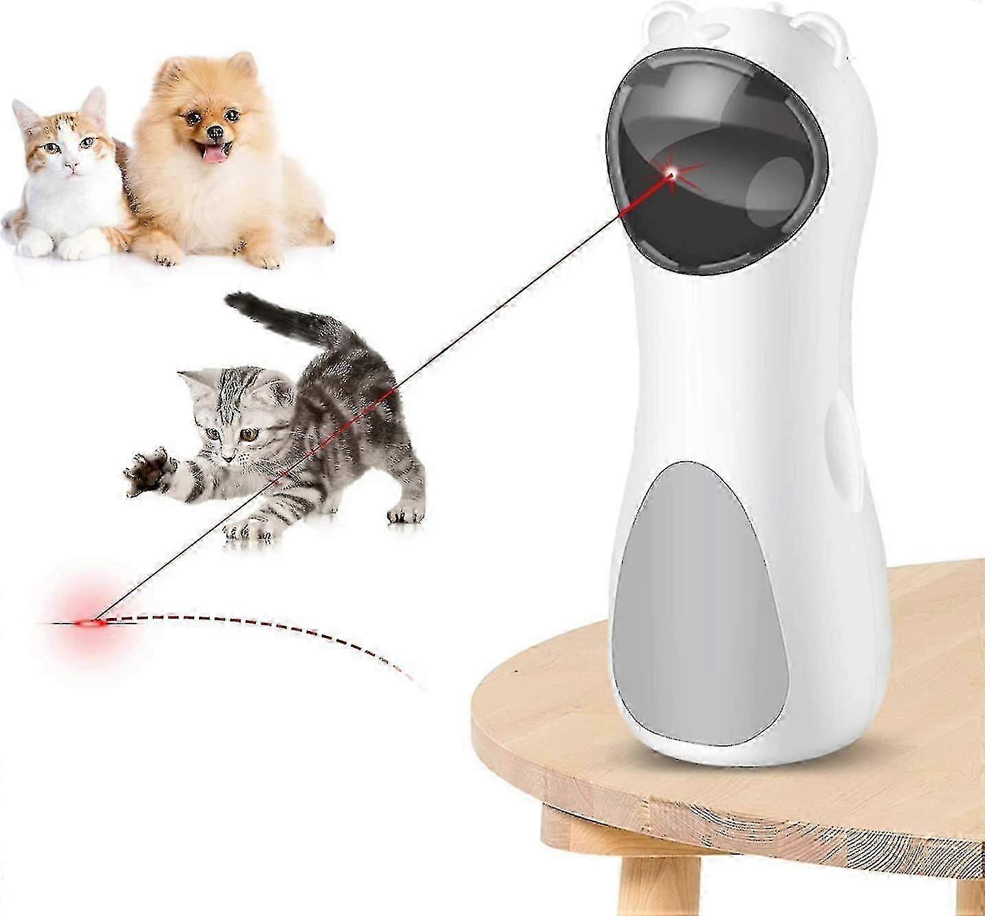 Cat Laser Toy Automatic, Interactive Cat Toy For Indoor Cats, Kitten ,dogs, Usb Charging/ Battery Powered , 5 Adjustable Cat Laser Modes