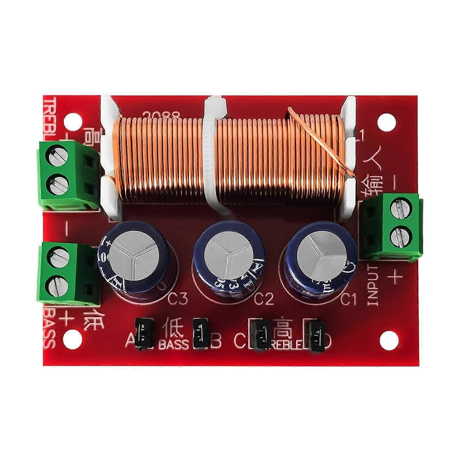 2-Way Filter Module DIY for 400W Speakers, 2-Way Audio Crossovers, Speaker Divider for High Fidelity Sound
