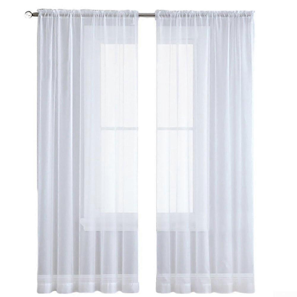 Slim polyester window blinds add a modern touch to your home.