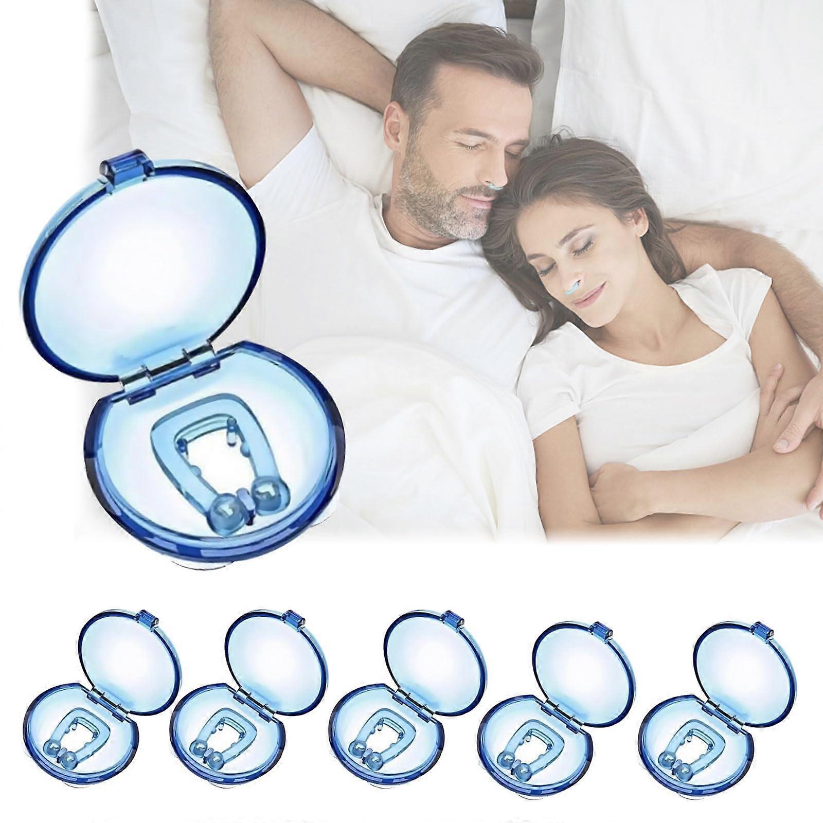 Snoring Stopper Anti Snoring Magnetic Nose Clip 6 Pieces Reusable Nose Dilator for Improved Breathing and Sleep Quality
