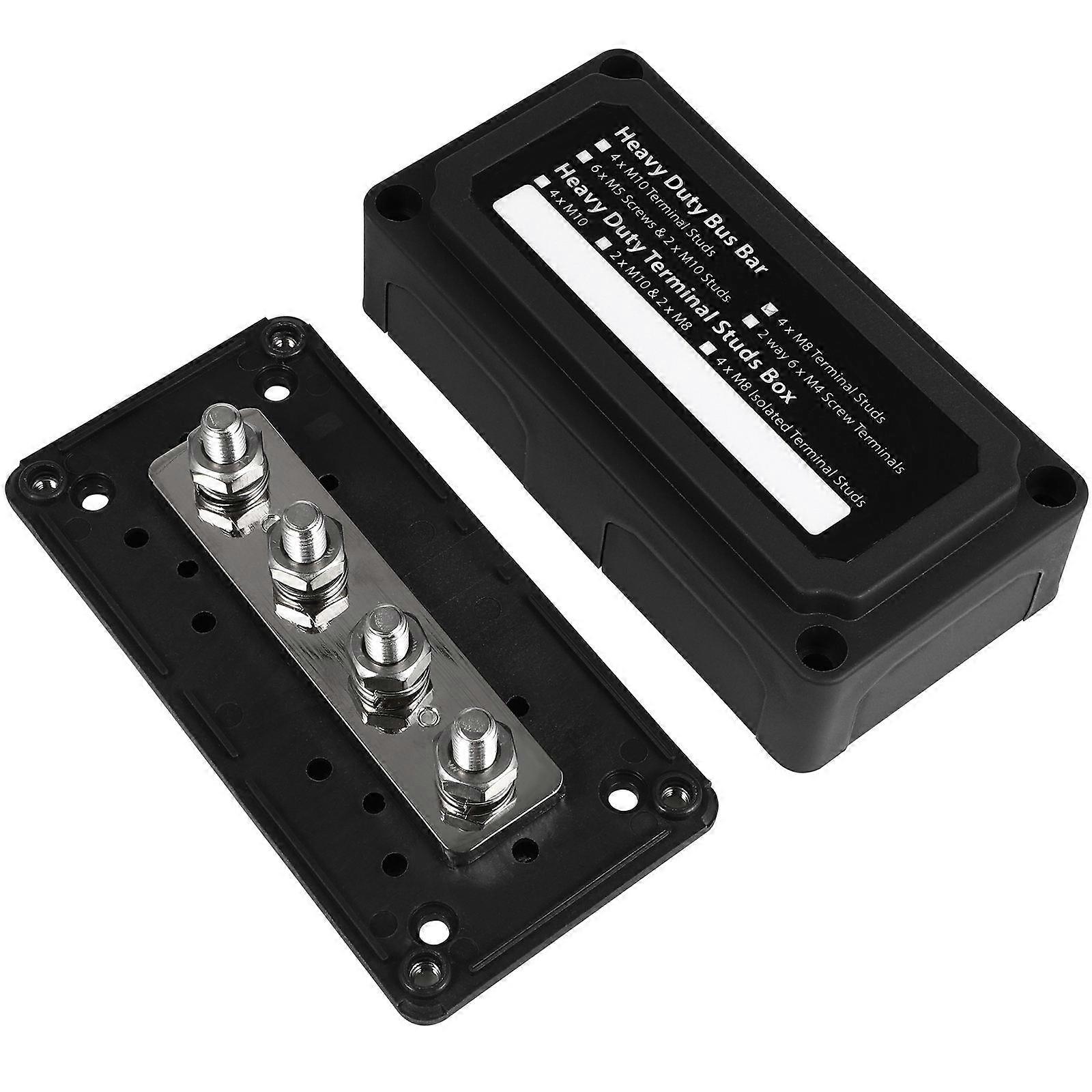 Terminal Block Shunt Heavy Duty Bus 48V Square Brass 13.90X7.00X4.60cm Power Distribution Components 1Set