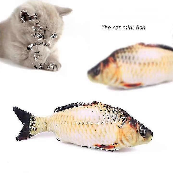 Plush Catnip Fish Toy for Cats - Funny Simulation Fish Cat Toy for Active Play & Engaging Fun