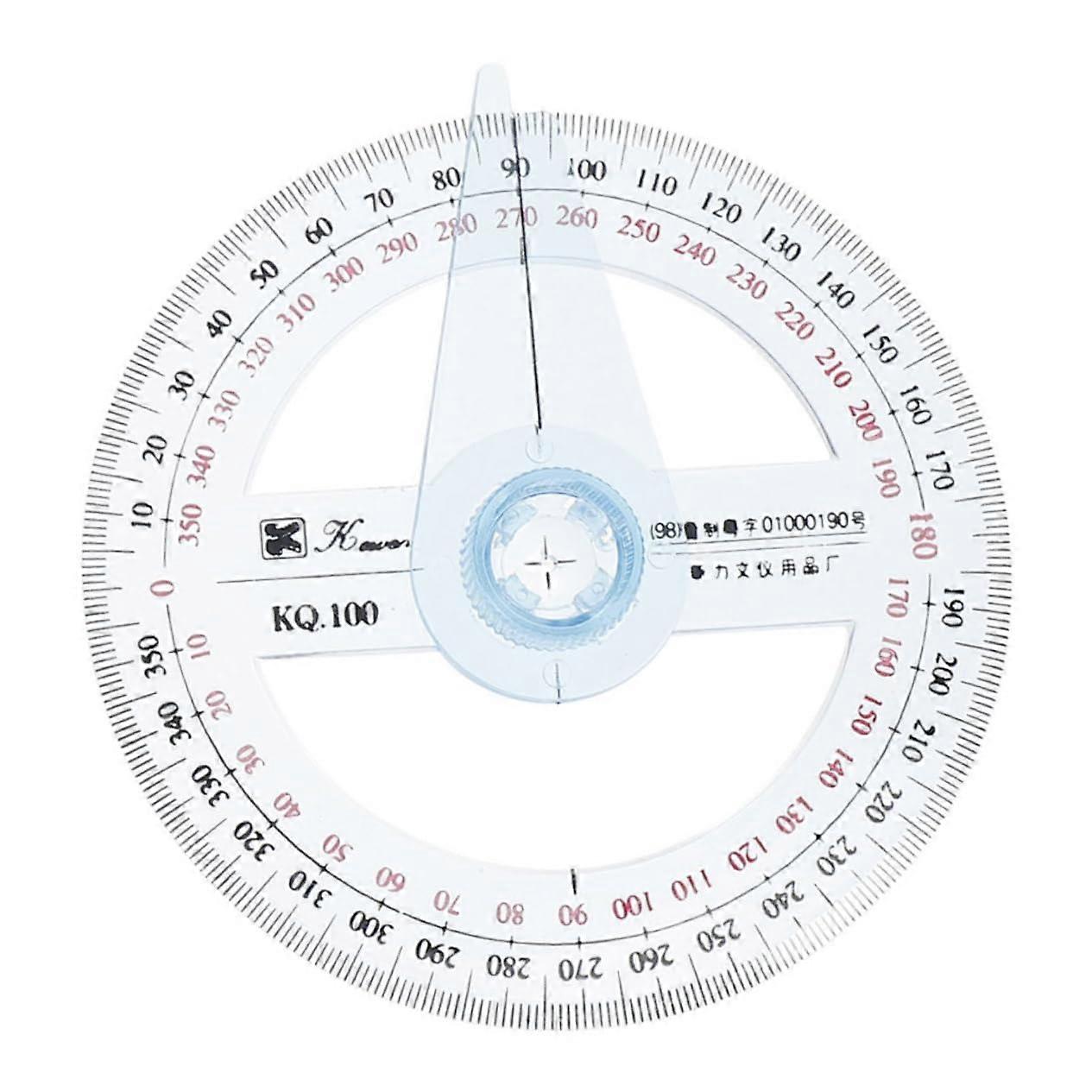 360 Degree Protractor Marking Ruler for Woodworking, Multifunctional Scale Drawing Tool for Students, Durable and Accurate