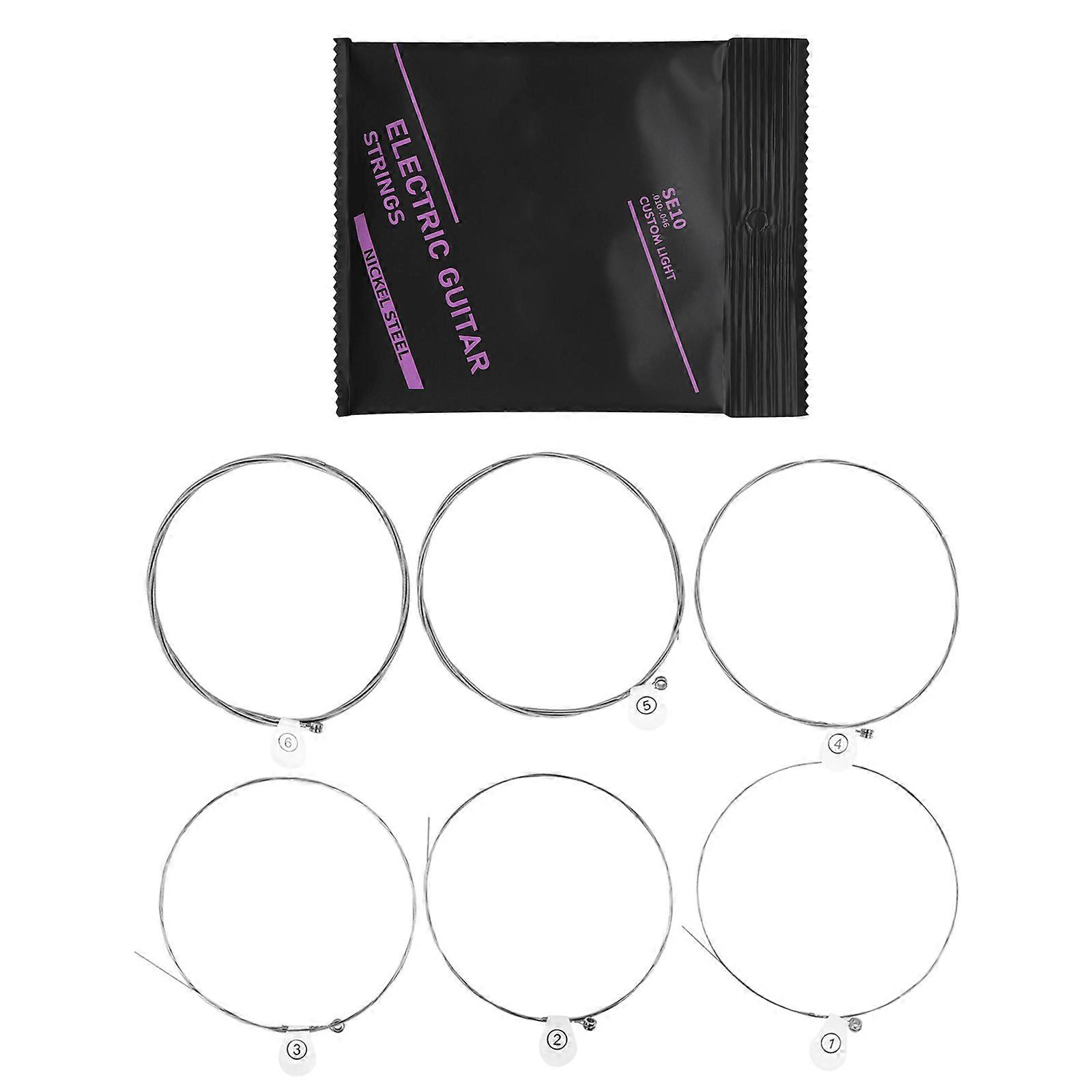 6Pcs Classical Highly Carbon Steel Core Guitar Strings 1st-6th String Guitar Strings for Acoustics Folk Guitar Accessories Multicolor
