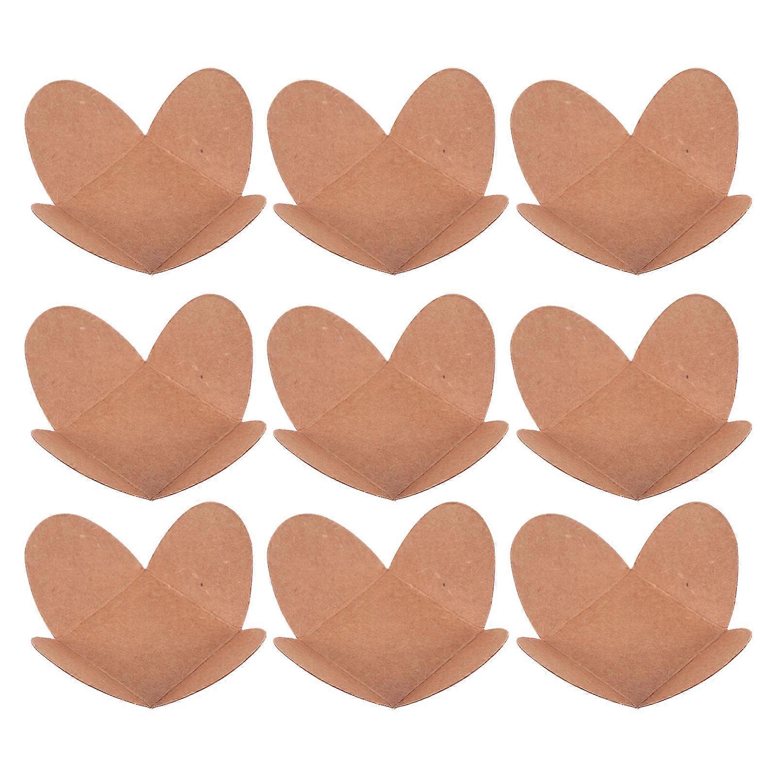 100pcs Kraft Paper Chocolate Tray Elegant Compartment Box for Candy, Truffles, Sweets, Parties & Gifting