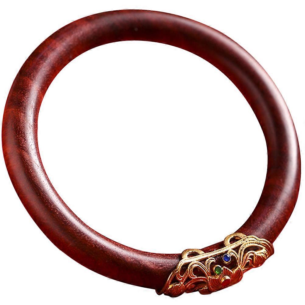Wooden Bracelet for Decor Brown Wood Bangle Cuff Durable and Sturdy with Smooth Surface 0.5 Inch Width