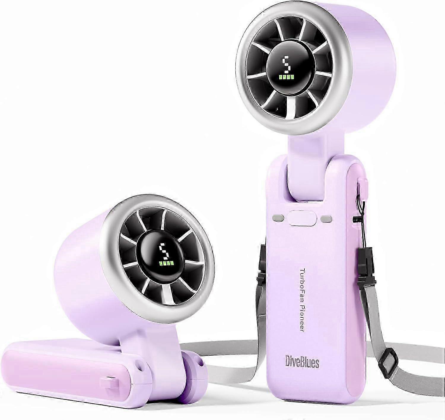 Get it-Portable Handheld Turbo Fan, 5 Gear Wind, Battery Operated, Up to 12 Working Hours, 3 IN 1 Hand Fan with Air Turbo Tech Cooling Fan for Outdoor