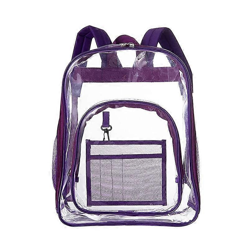 PVC Transparent Waterproof Backpack Student School Bag