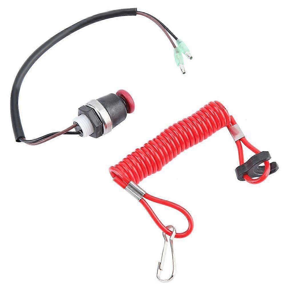 Outboard Motor Kill Switch Safety Tension Cord for Mercury and Tohatsu Engines, Durable and Reliable Design