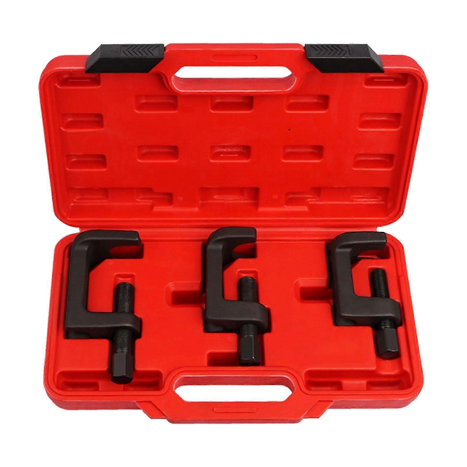 Ball joint separator, tie rod end puller, parts with red storage box, practical