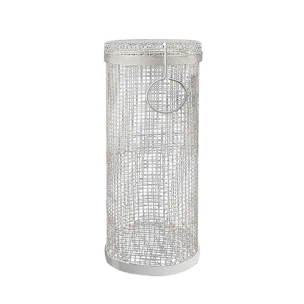 35 cm barbecue rolling grill basket, grill net, tube grill basket, grill, campfire, grate, family, travel, camping, picnic, cookware