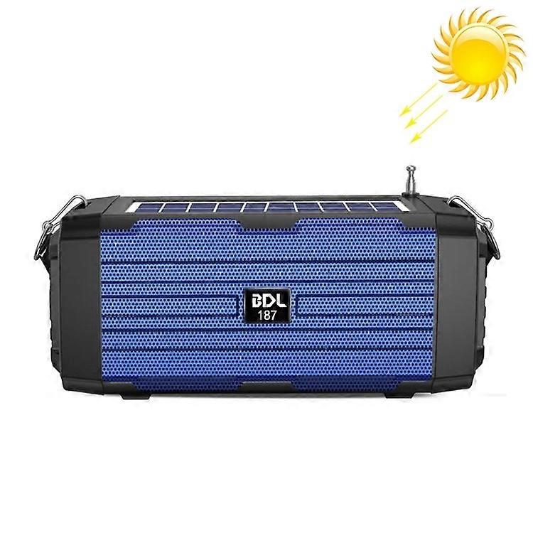BDL-187 LED Light Solar Wireless Bluetooth Speaker FM Radio