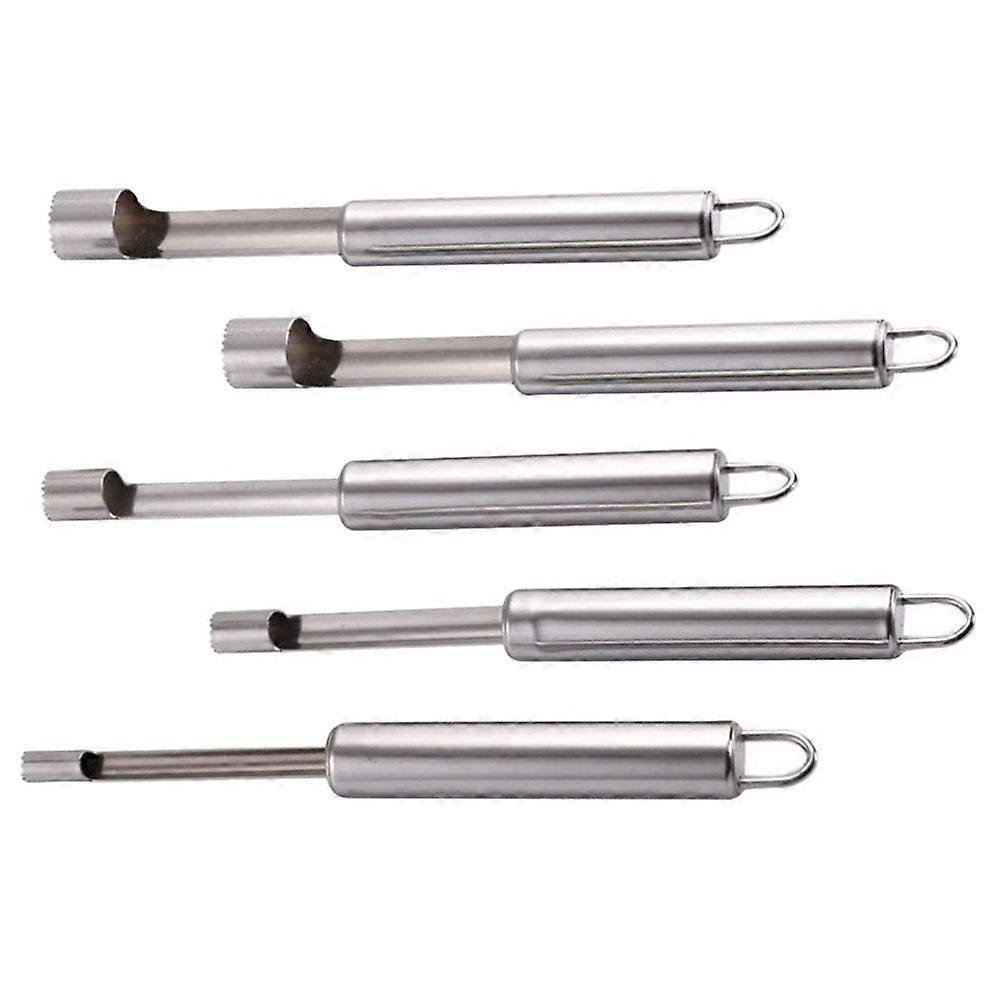 Stainless Steel Fruit Core Removers 5 Pcs Kitchen Tool Set Ideal For Home Users And Cooking Enthusiasts
