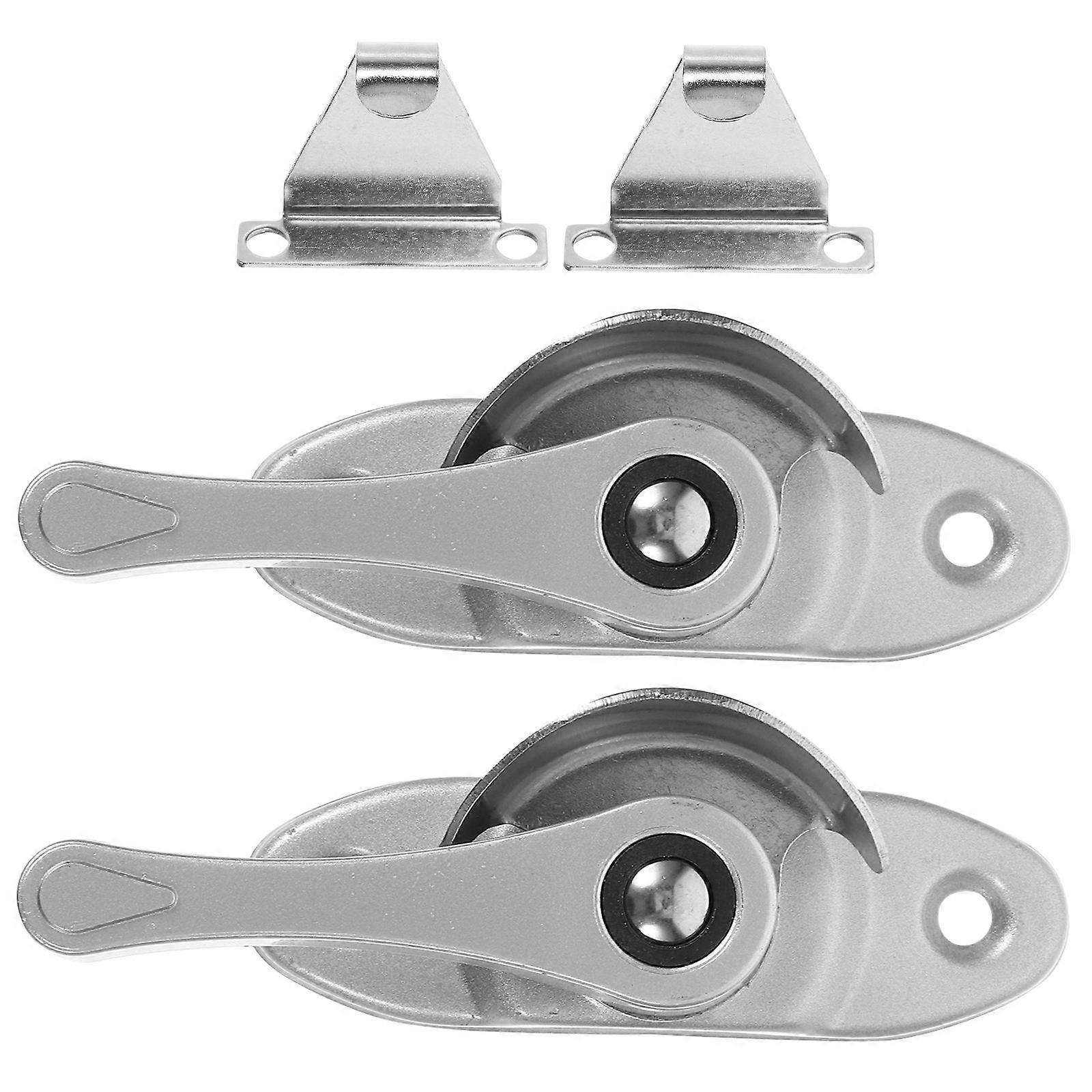 Worgeous 2pcs Window Locks for Horizontal Sliding Windows Child Safety Sash Locks Accessories
