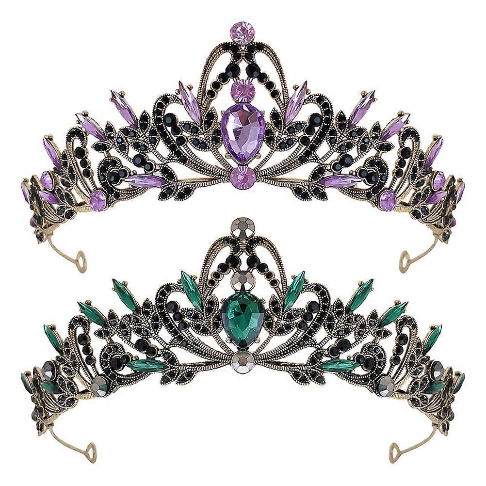 Elegant Bridal Tiara with Rhinestone Inlaid Crown for Special Occasions Assorted Color