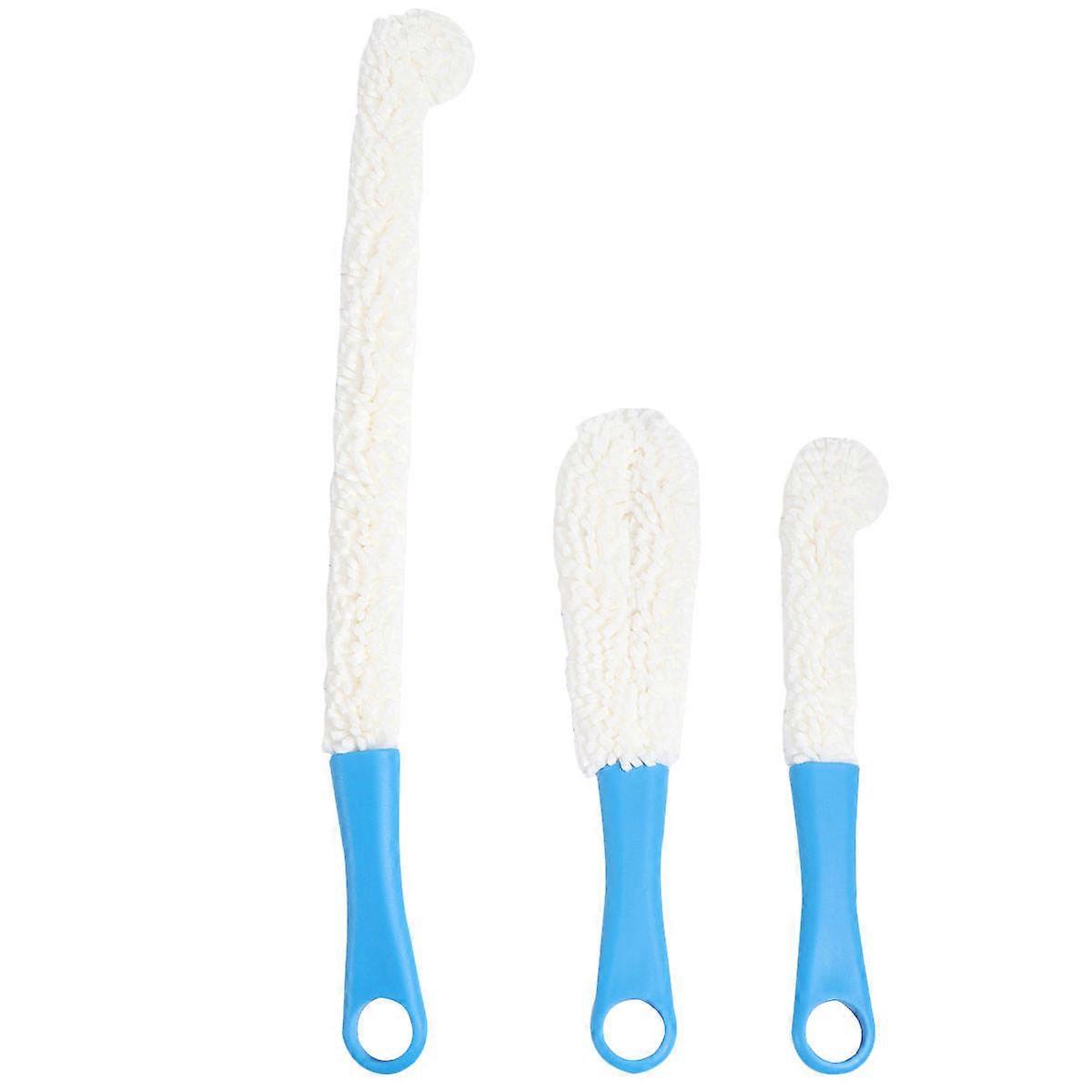 Cup Cleaning Tools 3Pcs Multifunctional Flexible Bending Brushes Suitable For Household Cleaning Designed For Wine Glasses And Goblets
