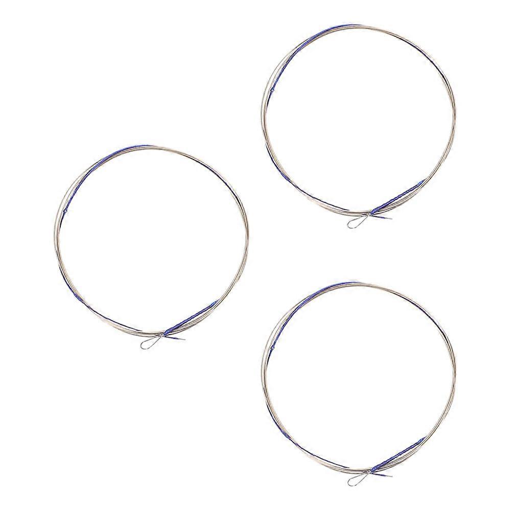 Lute Practice String Chinese Lute Accessories Ideal For Practice Sessions 3Pcs Metal Replacement Strings
