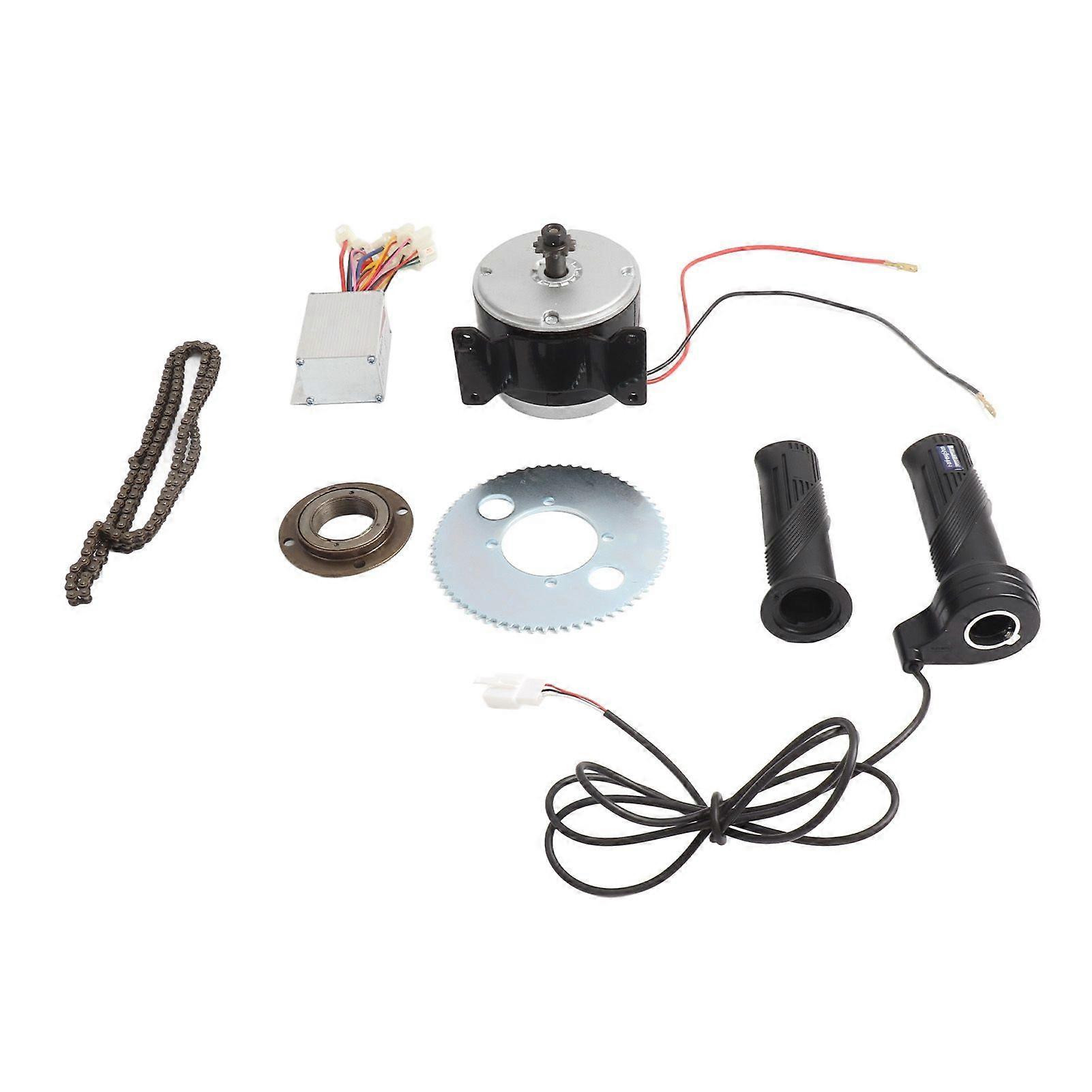 Electric Cycling Motor Controller Set Aluminium Alloy High Speed Brushed Motor Set for Conversion 24V 250W
