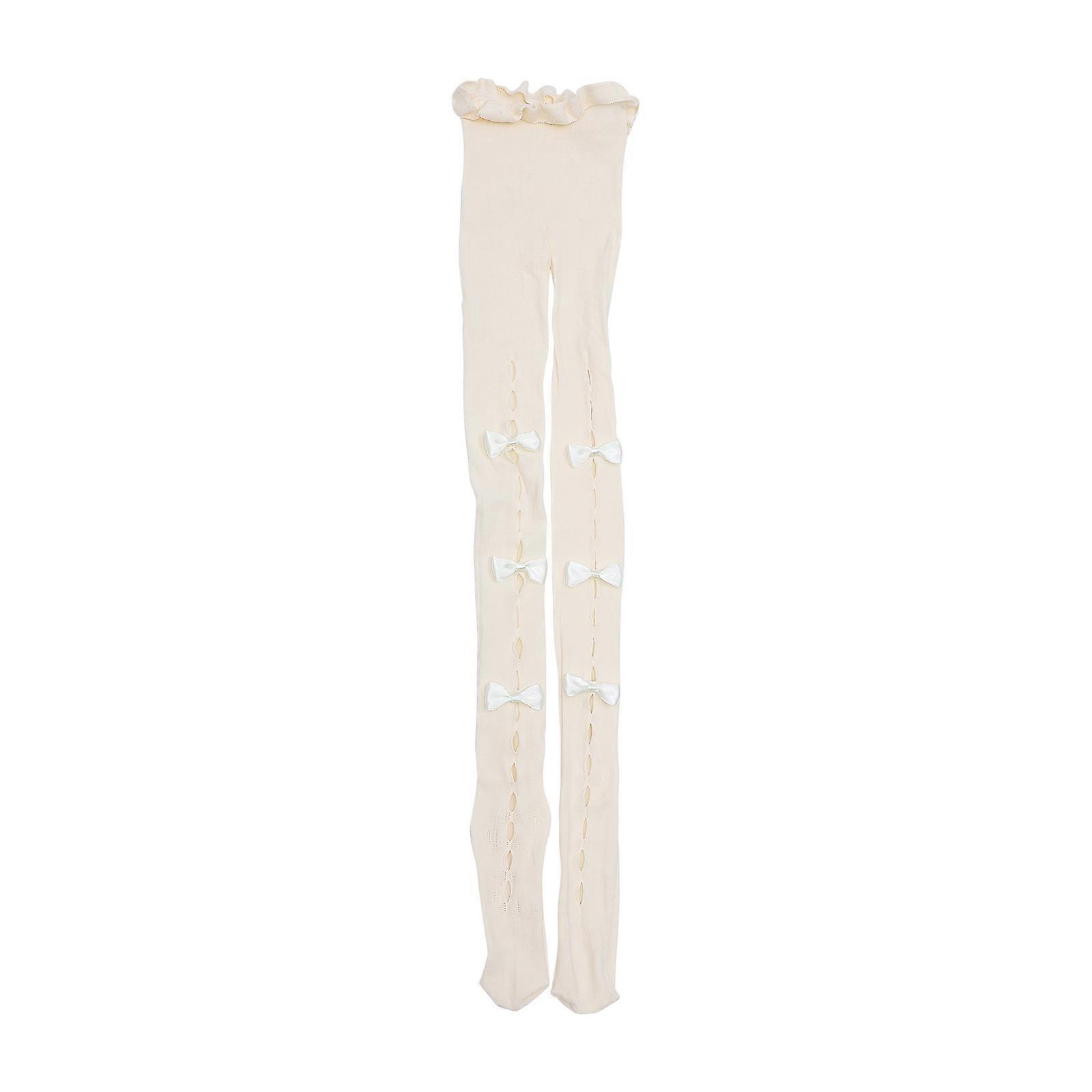 Elastic Long Stockings For Women With Bow Design Perfect For Christmas Parties 1 Pair