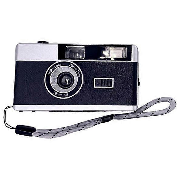 35mm Film Camera Retro Style Camera, Focus-Free, Reusable, Built-in Flash, Easy to Use for Photography Enthusiasts.