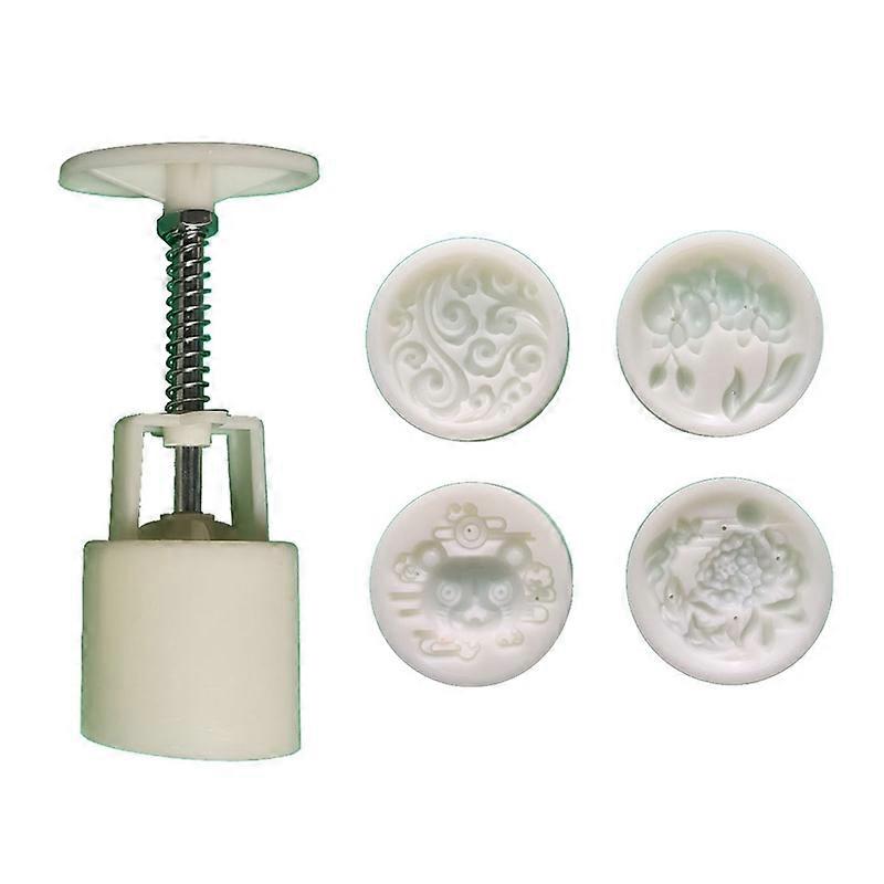 Tiger Shaped Stamps Moon Cake Moulds for Mid-Autumn Festival DIY Baking Mooncake
