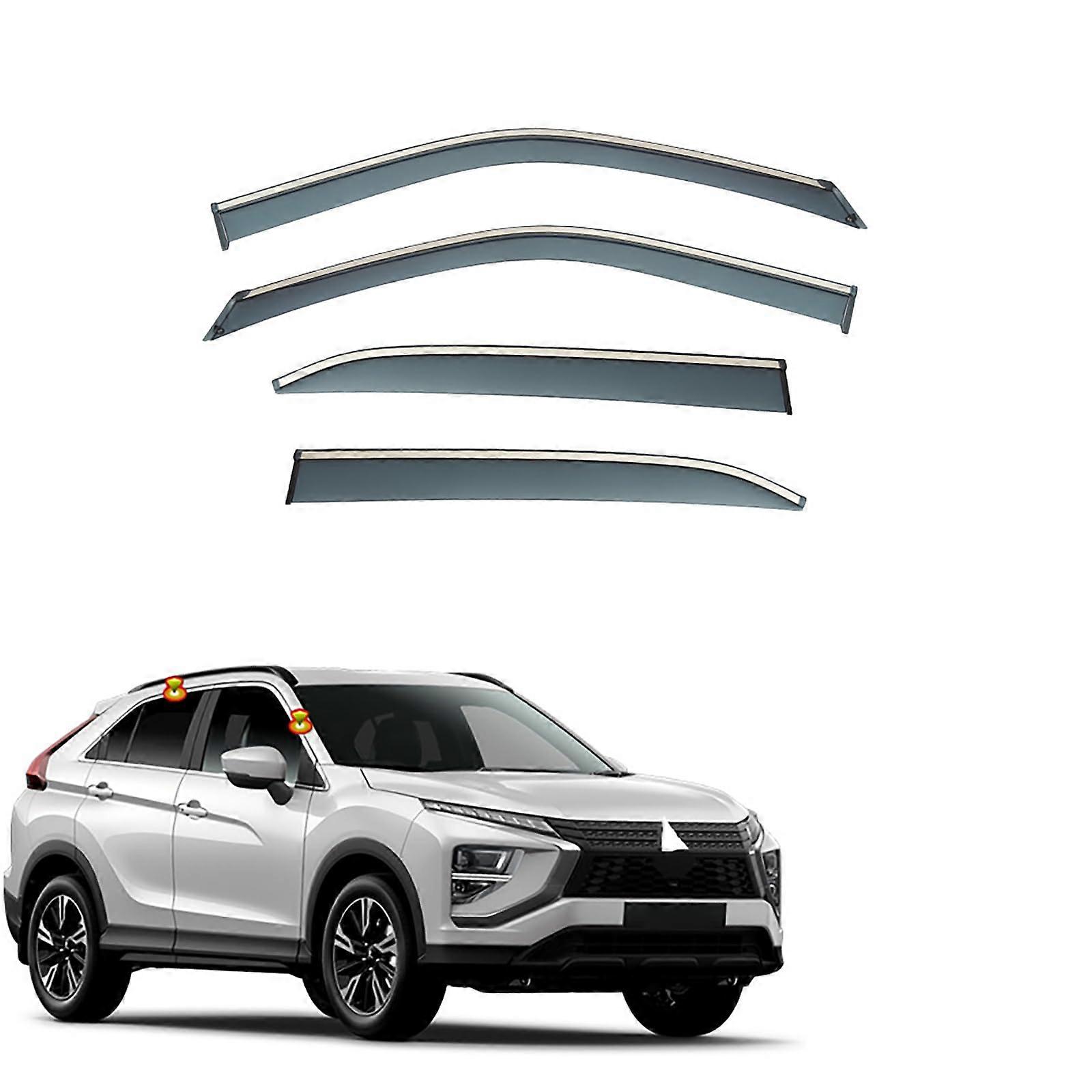 Compatible with Mitsubishi Eclipse Cross GK GL YA 2018 UP, 4 pieces car side window rain visor