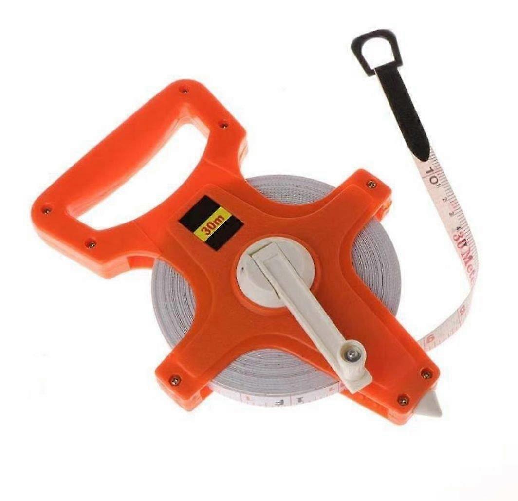 Open Spool Measure Tape Measure Double Sided Fiberglass Tape Measure for Engineers (30m)