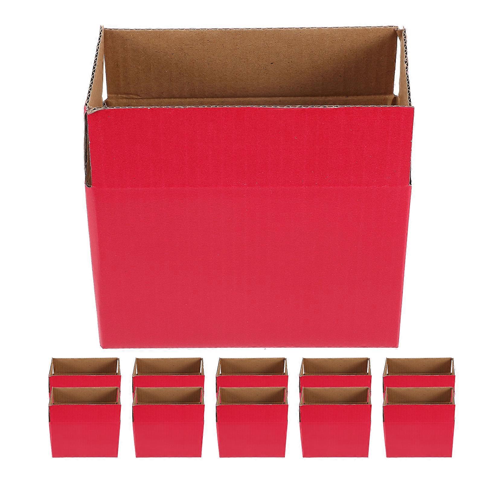 Present Box Paper Containers For Holiday Celebration 17.5X11.5X9.5Cm Rectangular Gift Packaging 12Pcs