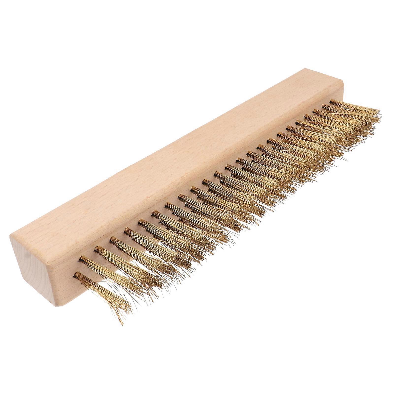 Heavy Duty Copper Wire Roaster Brush Multi Purpose Cleaner for Ovens Kitchen Surfaces Fish Tanks Bathrooms and Upholstery Labor Saving