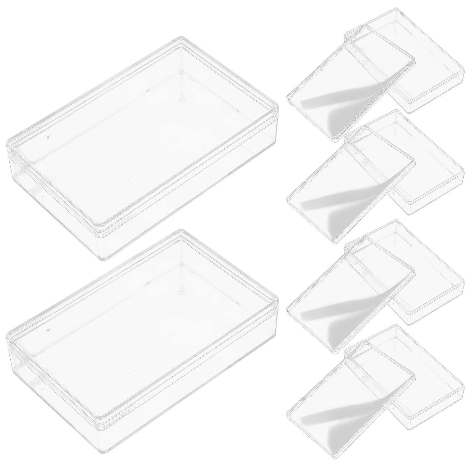 10Pcs Clear Favor Boxes With Lid For Wedding Festival Event Moisture Protection Storage Solution