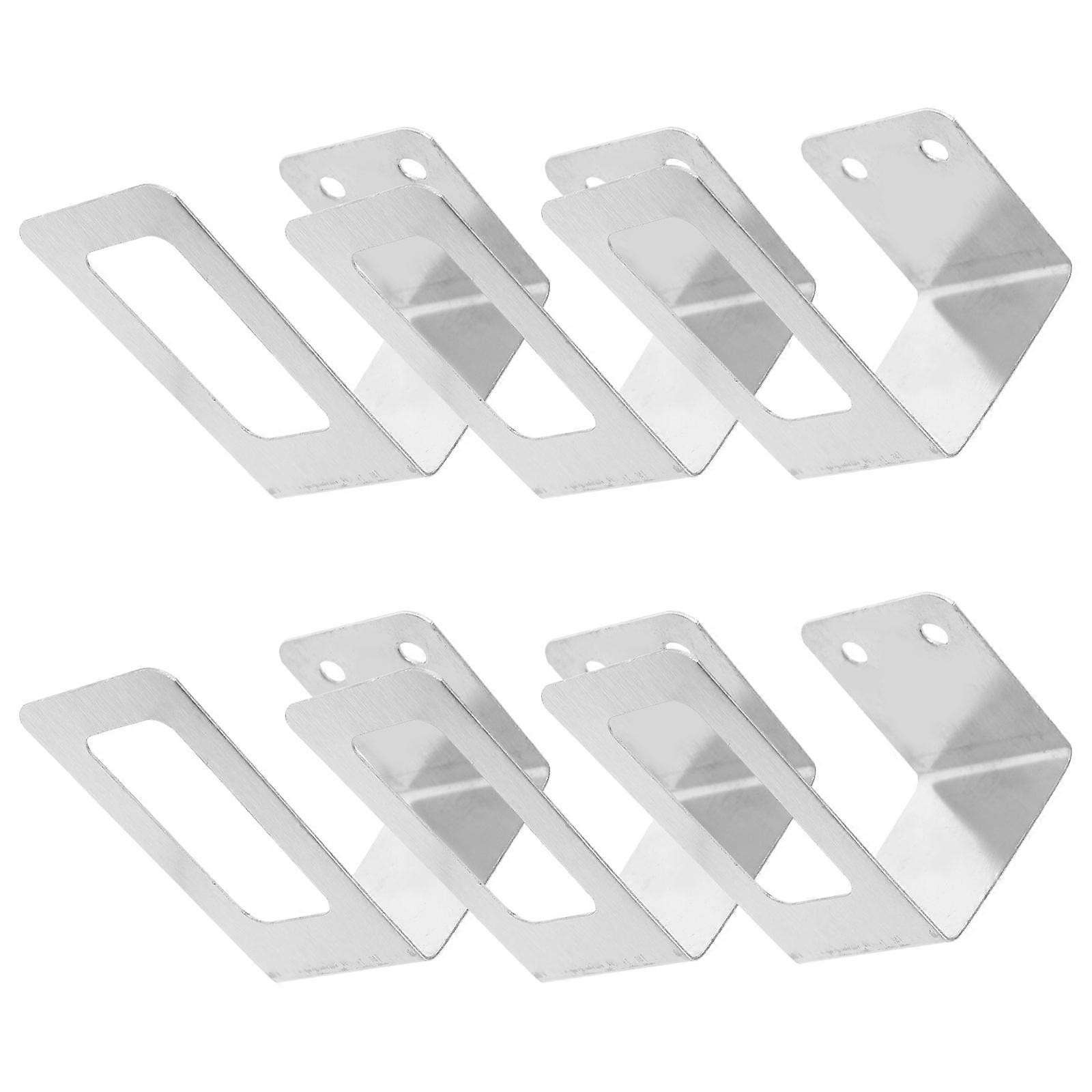 Pan Lid Organizer Holders 3 Pairs Storage Solution Kitchen Use Strong Bearing Capacity Silver Color Convenient Design
