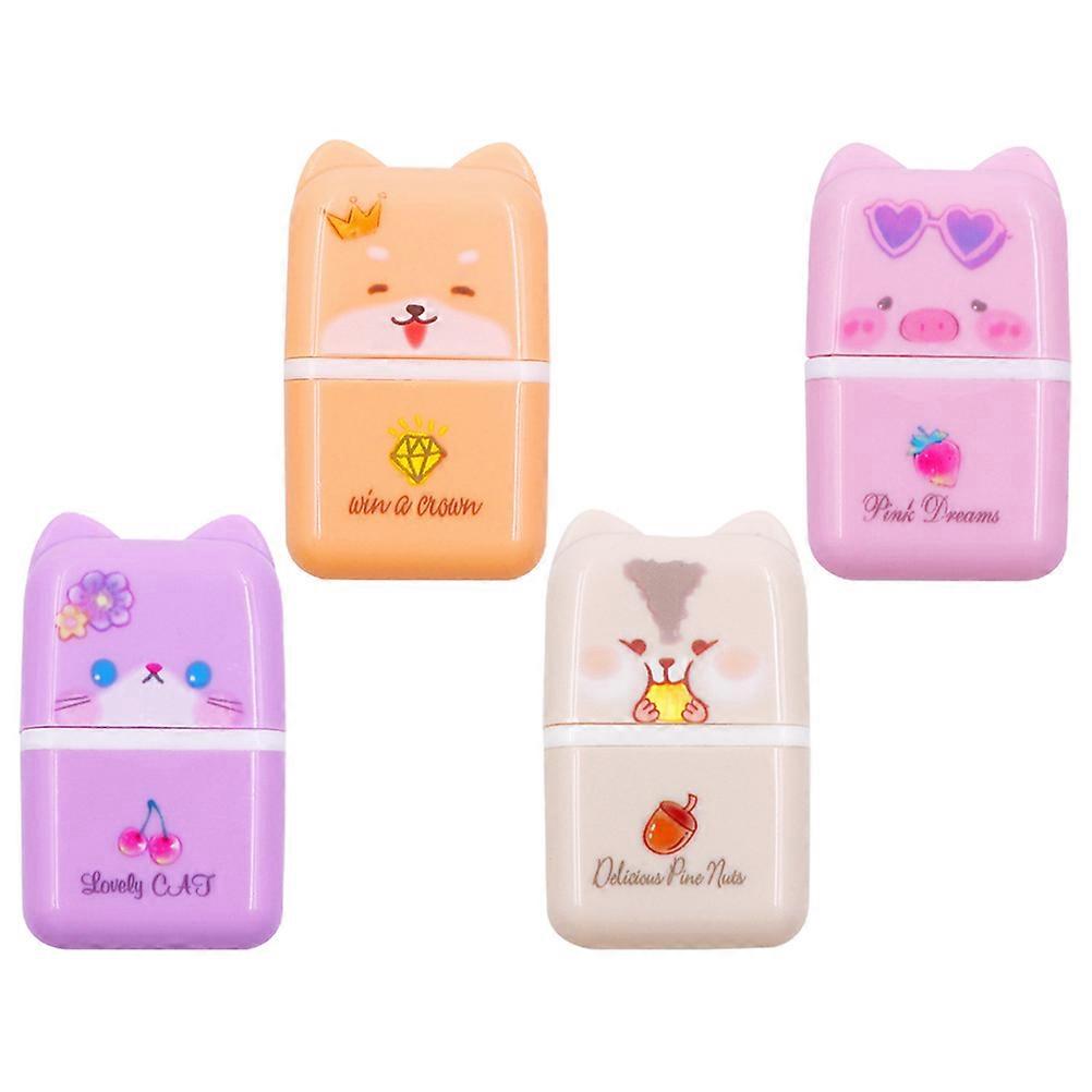 Adorable Cartoon Animal Shaped Erasers for Kids with Easy Debris Removal and Safe Materials Assorted Colors