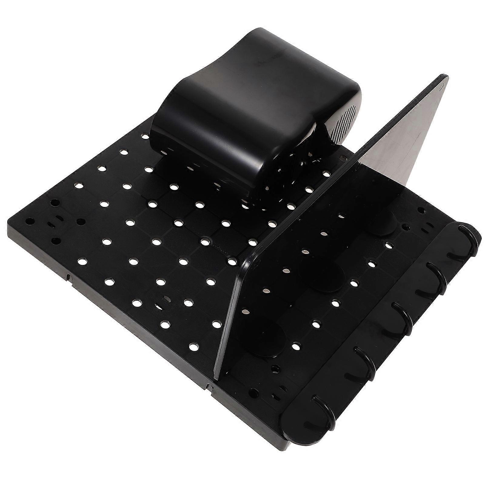 Black ABS Wall Organizer for Home Use Jewelry and Combination Display Stand 1 Set