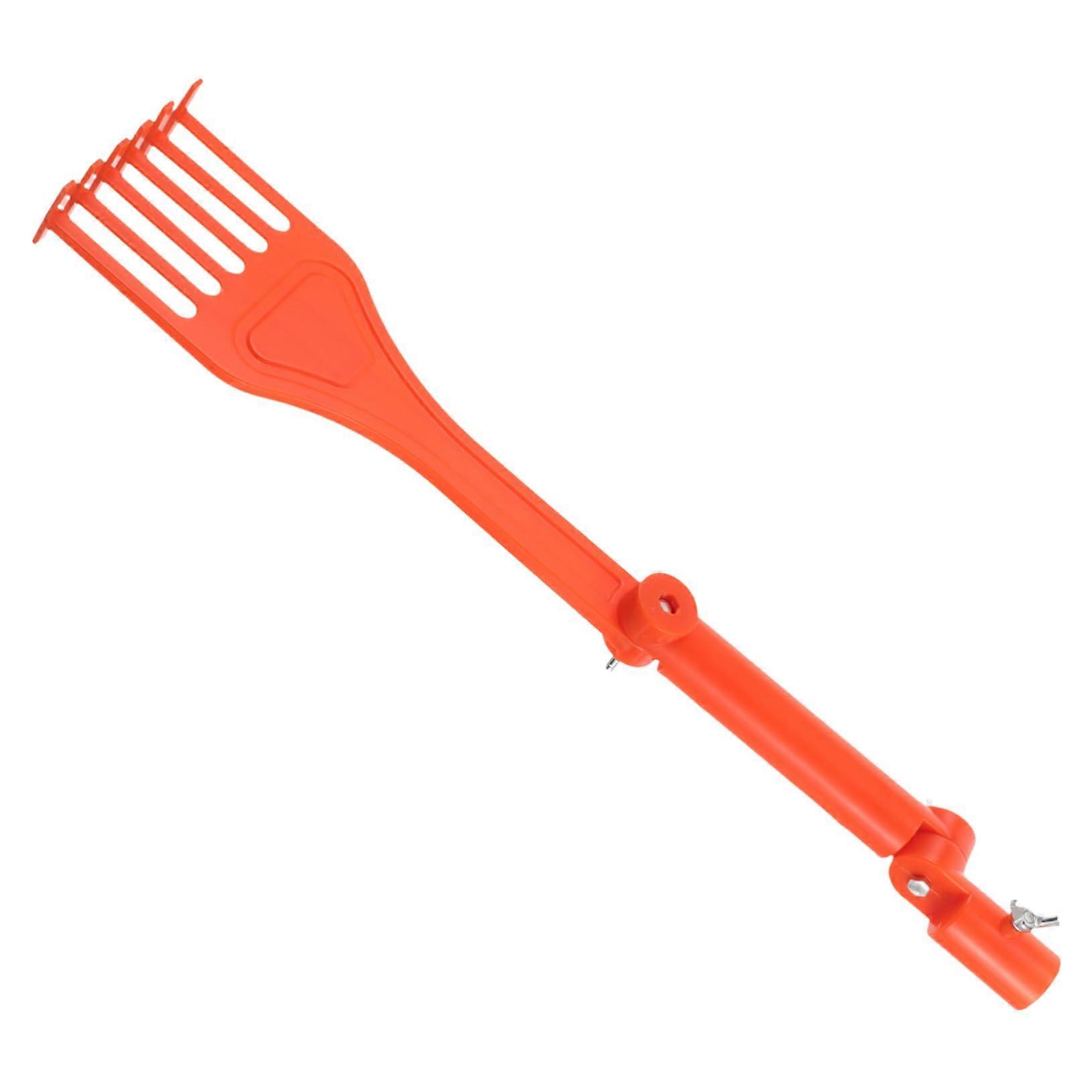 Mini Gutter Cleaner Set With Flexible Rake And Rotating Handle For Garden And Roof Leaves, Durable Multi Purpose Tool