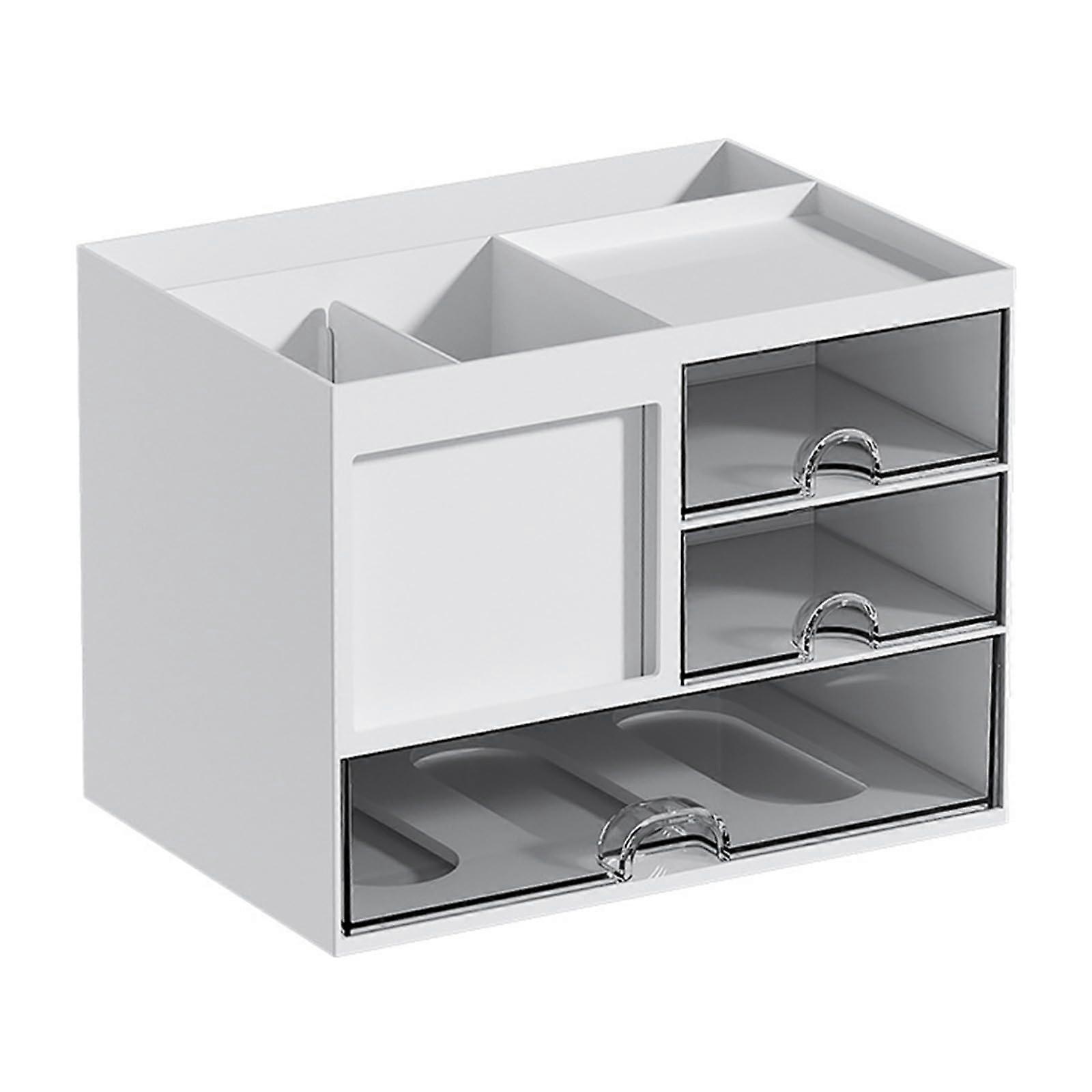 Desktop Drawer Multipurpose Pen Organizers with Sliding Drawers, SpaceSaving Pen Stacking Combination Drawer