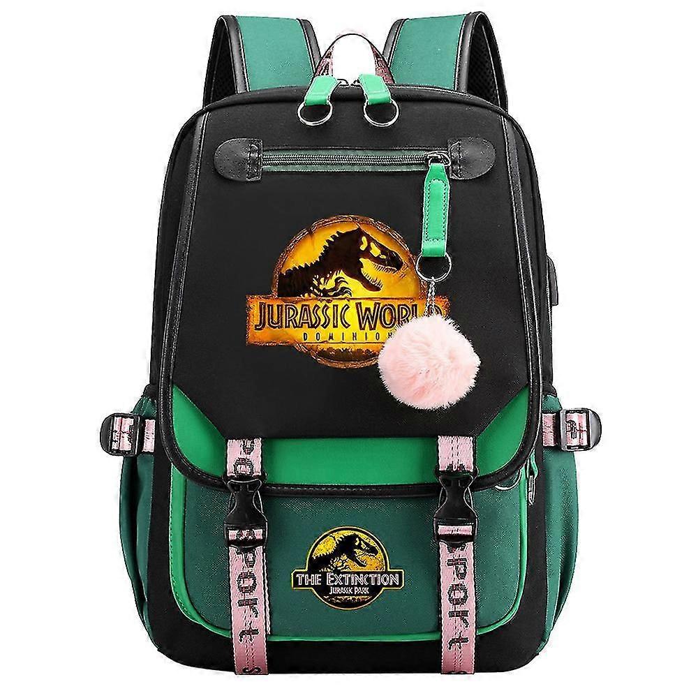 Premium Jurassic Park Backpack - Spacious Canvas Design for School & Weekend Getaways