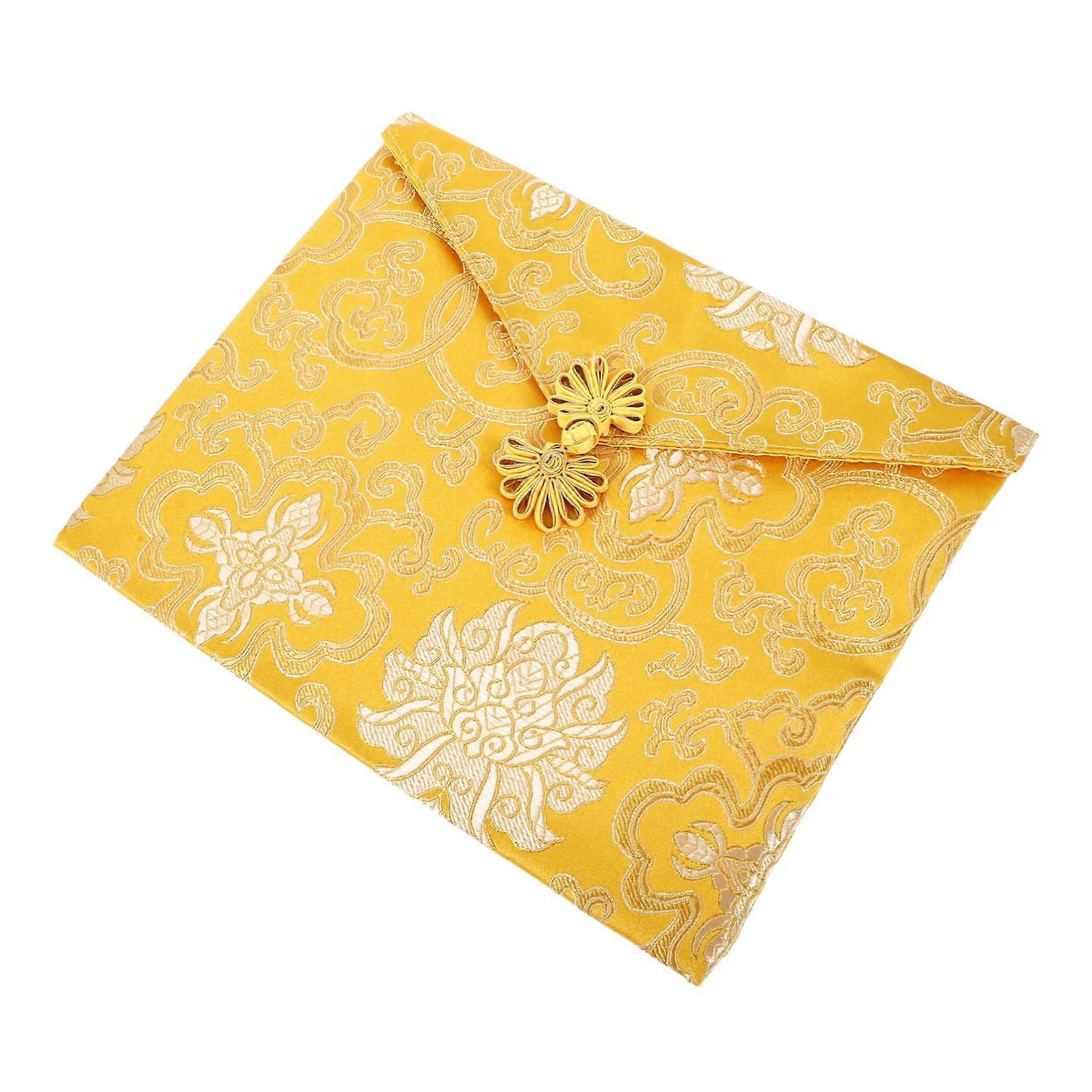 Fabric Storage Pouch with Decorative Buddha Pattern - Soft Small Bag for Trinkets and Accessories, Ideal Gift Idea