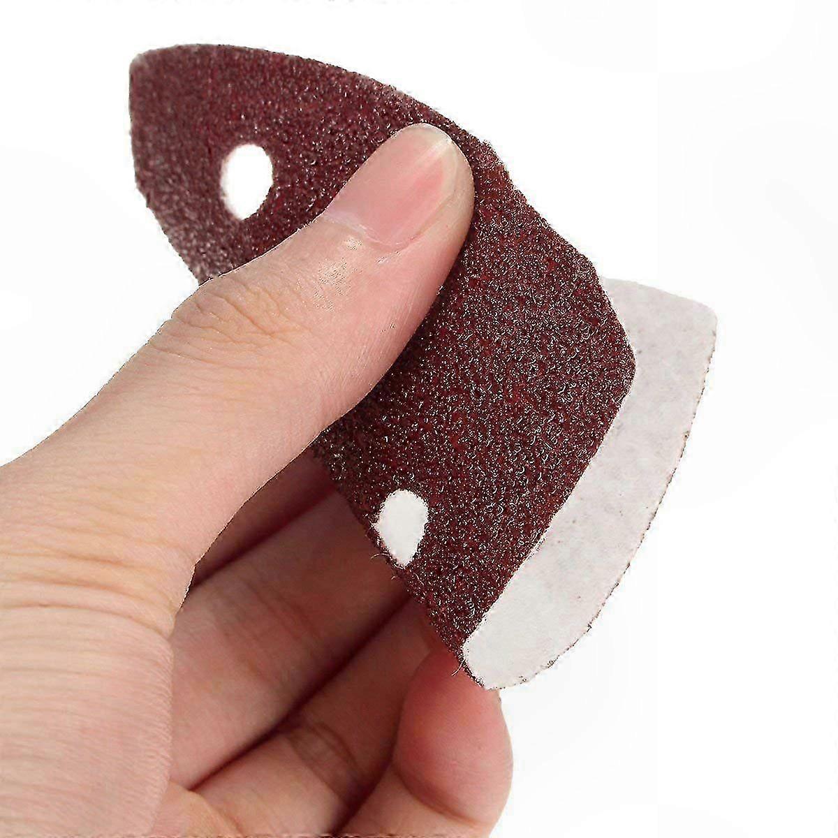 10-Pack Triangle Sanding Pads - 90mm Nylon Sheets - Multi-Grit Options