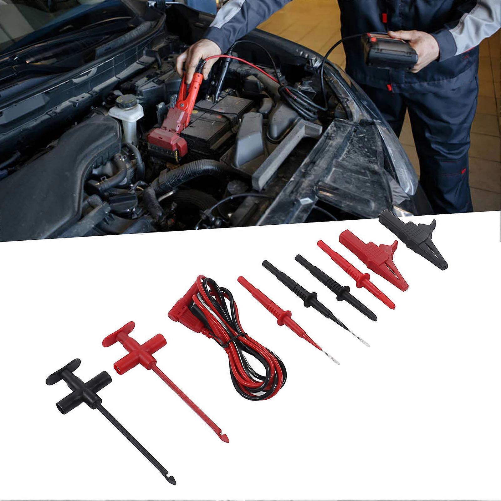 Test Lead Set Brass Tips PVC PA Test Line Multimeter Kit for Electrical Maintenance 