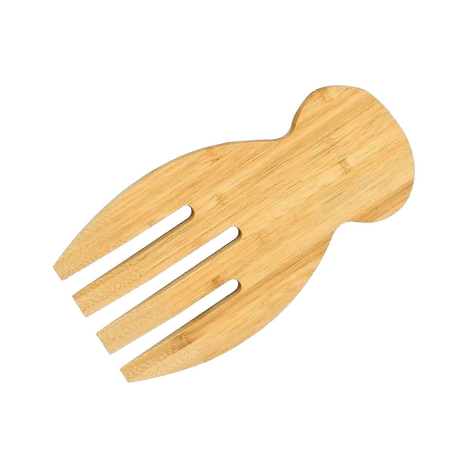 User friendly Salad Tossing Stick Ergonomic Grip Kitchen Gadgets Bamboos Salad Spoon for Meal Preps and Baking Tasks Multicolor