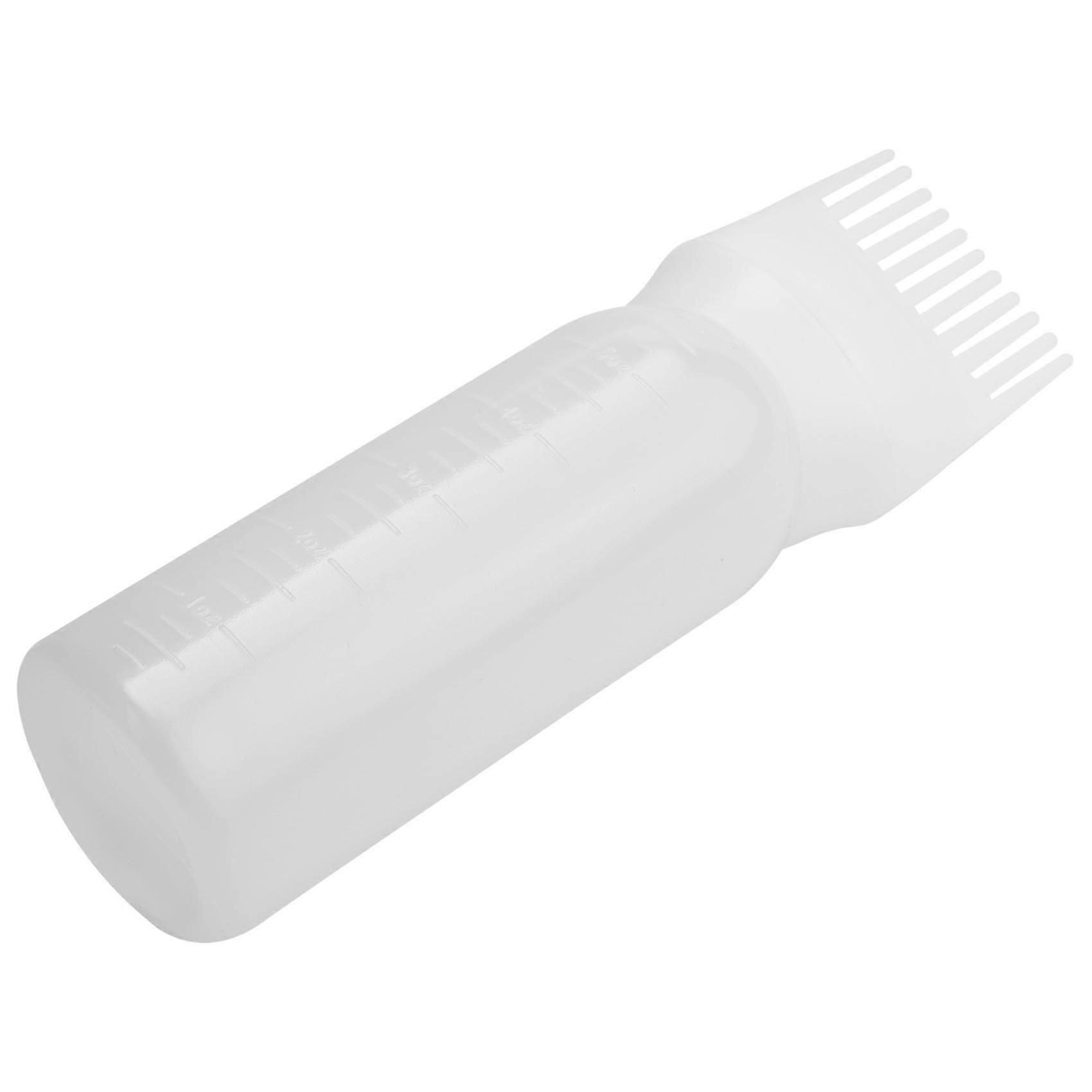 Styling tool for hair coloring - Dye shampoo bottle with oil comb