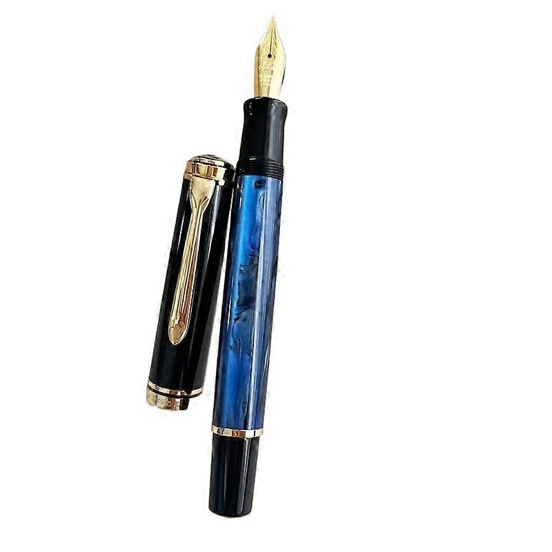 Acrylic Fountain Pen with Bent Nib, Soft No.6/35# F/M/B, 0.5/0.7MM, Ideal Writing Gift for Students