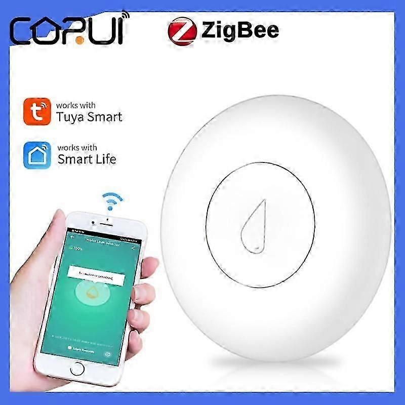 CORUI Tuya New Zigbee Water Leakage Sensor Flood Alarm Detector Wireless Water Leak